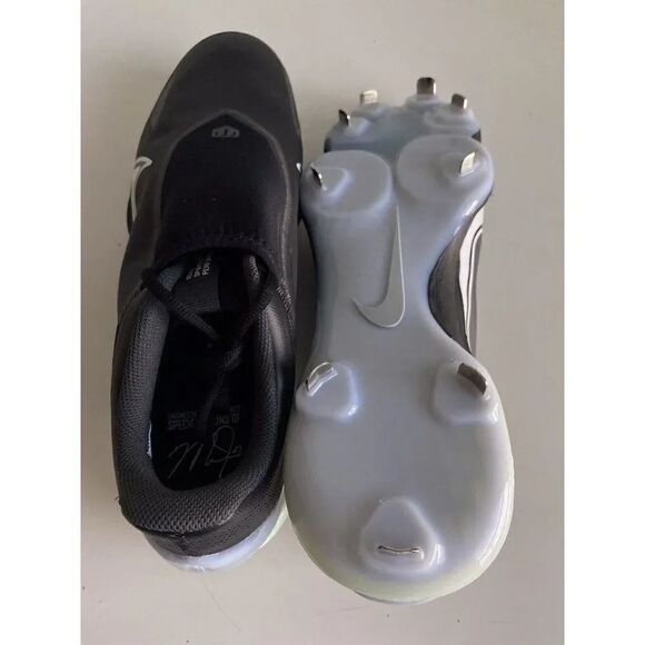 Nike Force Zoom Trout 8 Pro Metal Baseball Cleats CZ5915-010 Men’s Sz 16 Black - Picture 8 of 9